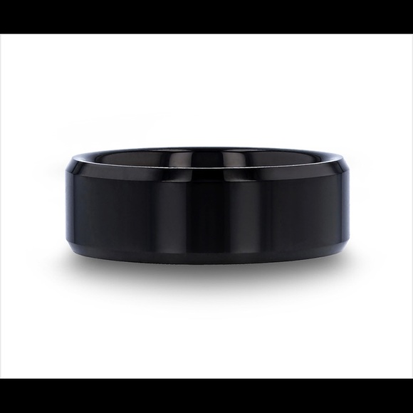 MENS TUNGSTEN BAND RING - Picture 2 of 3